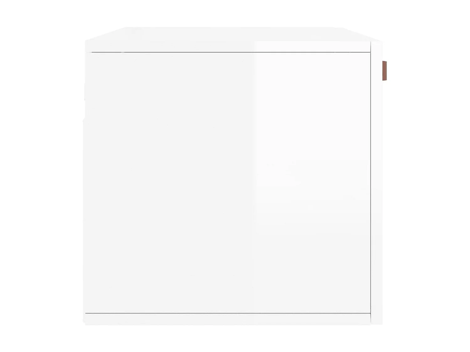 Armoire murale blanc brillant 80x36,5x35 cm bois d'ingénierie