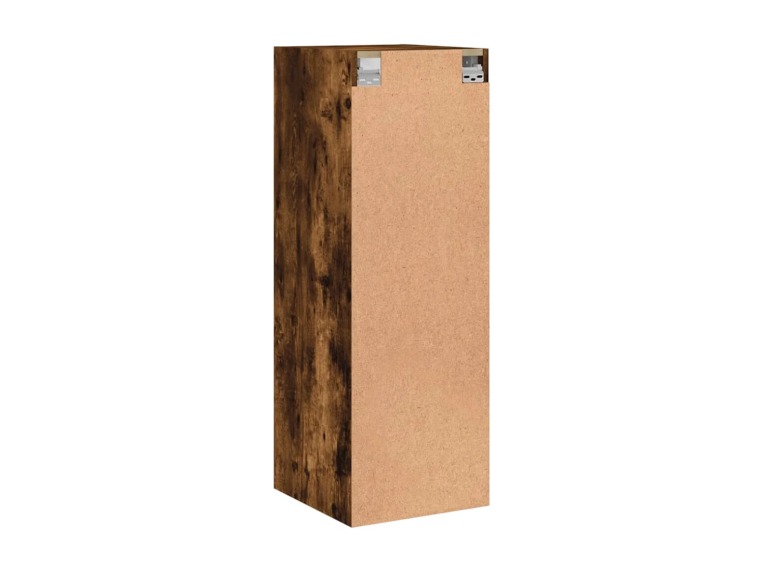 Armoire murale avec portes en verre chêne fumé 35x37x100 cm