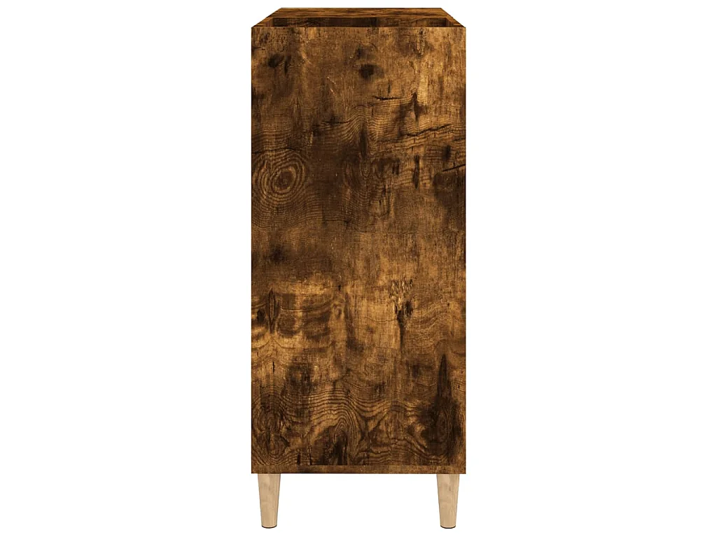 Armoire à disques chêne fumé 84,5x38x89 cm bois d'ingénierie