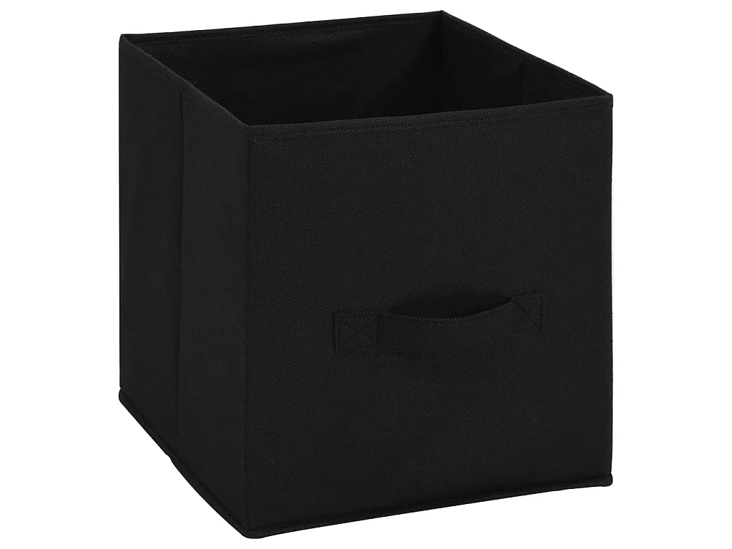 Armoire de rangement avec 4 paniers tissu Noir 63x30x71cm Acier