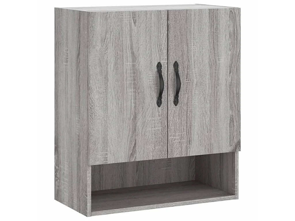 Armoire murale sonoma gris 60x31x70 cm bois d'ingénierie