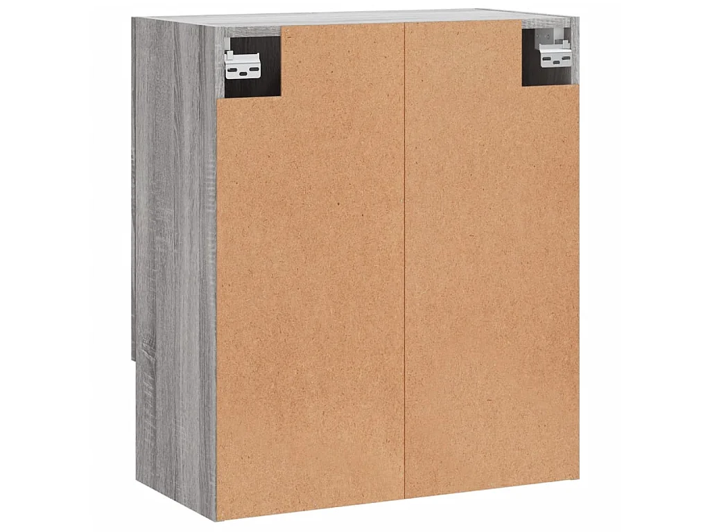 Armoire murale sonoma gris 60x31x70 cm bois d'ingénierie