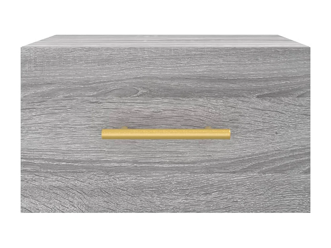 Wand-Nachttische 2 Stk. Grau Sonoma 35x35x20 cm