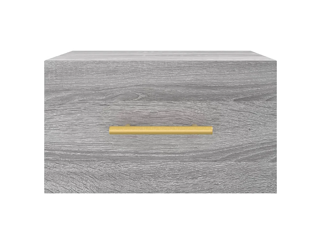 Comodini a Muro 2 pz Grigio Sonoma 35x35x20 cm