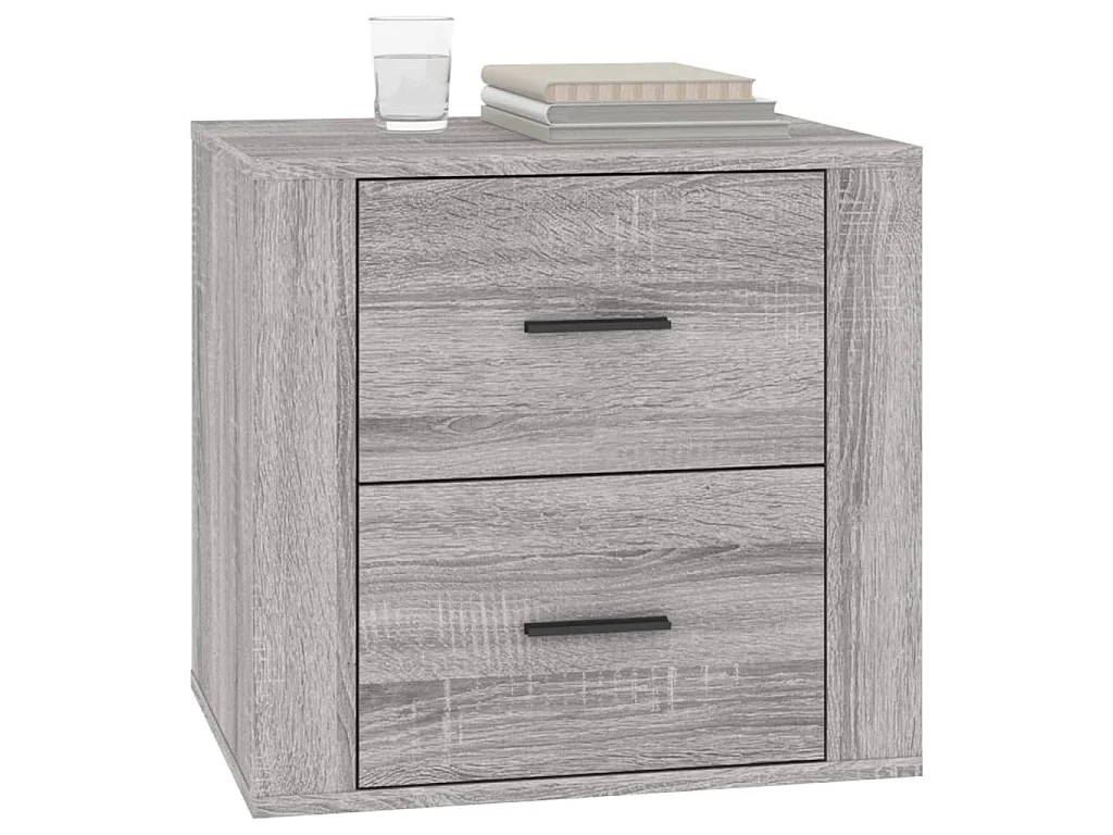 Table de chevet Sonoma gris 50x39x47 cm
