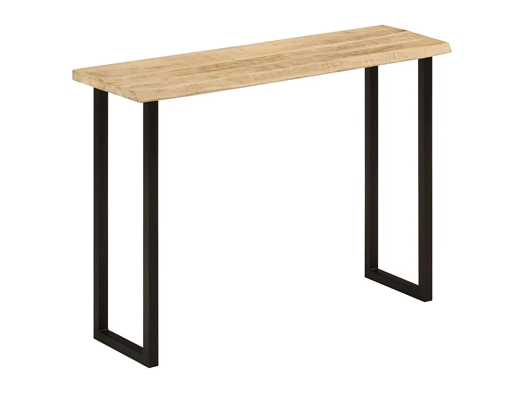 Table console à live edge 105x33x76 cm bois de manguier massif