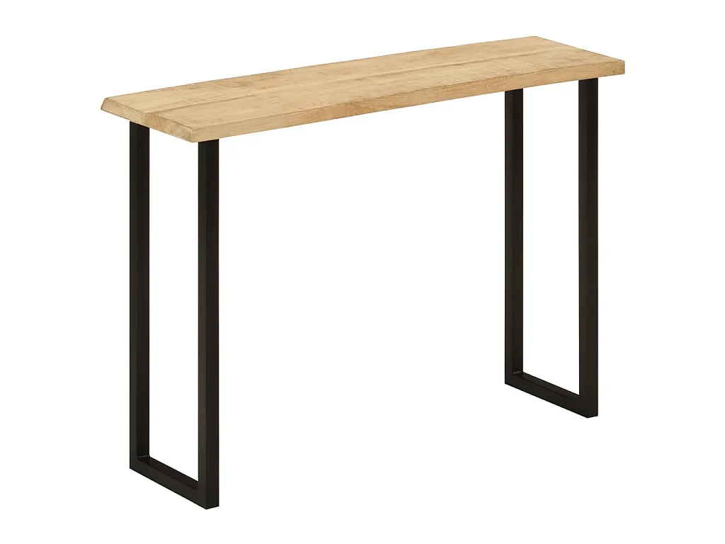 Table console à live edge 105x33x76 cm bois de manguier massif