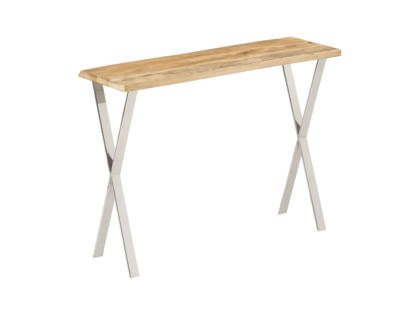 Table console à live edge 105x33x76 cm bois de manguier massif