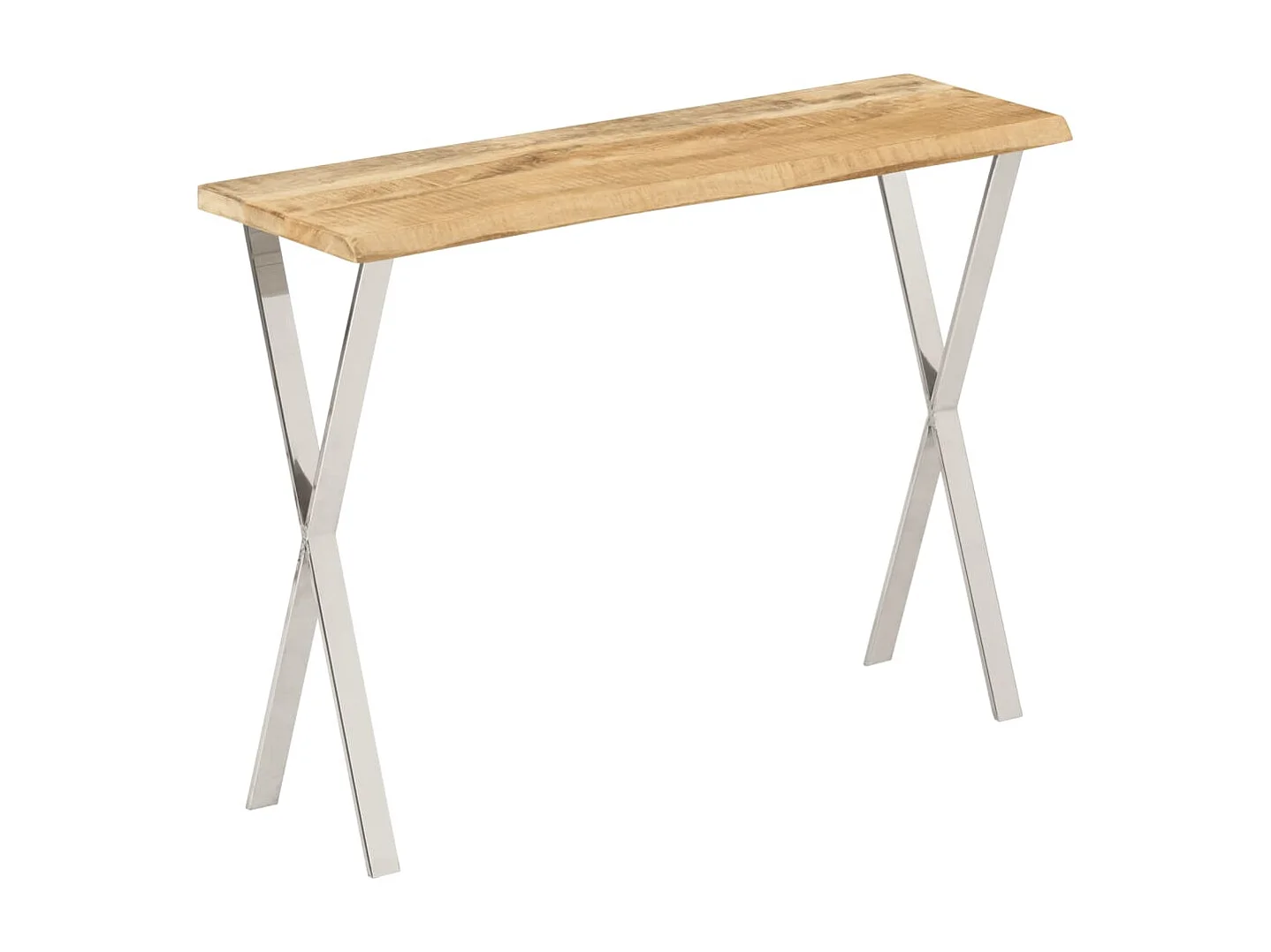 Table console à live edge 105x33x76 cm bois de manguier massif