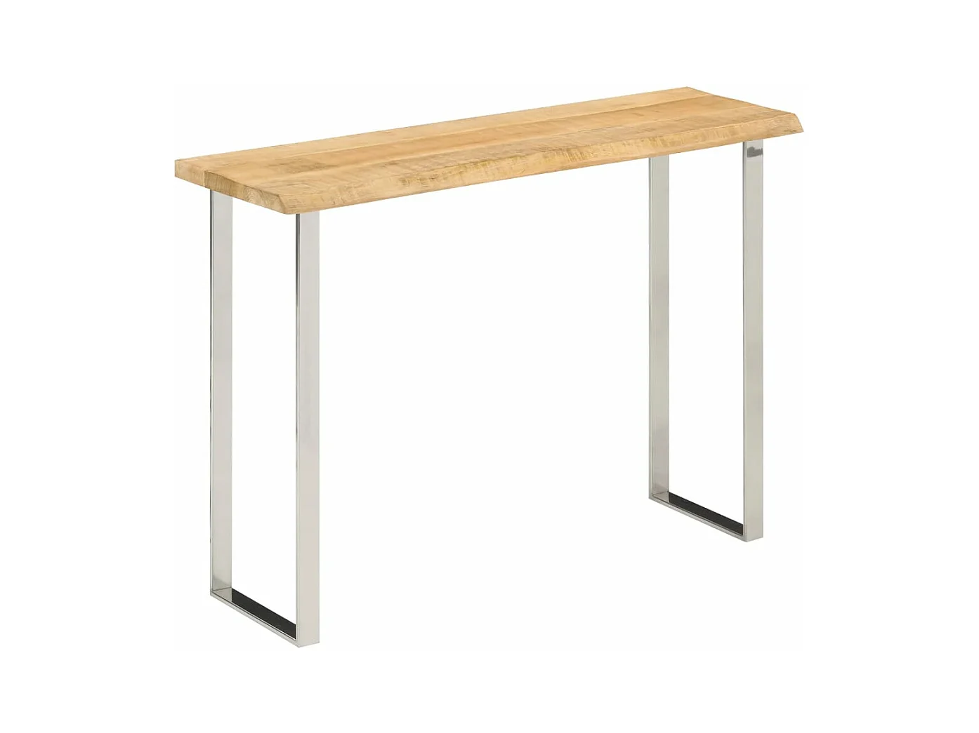 Table console à live edge 105x33x76 cm bois de manguier massif