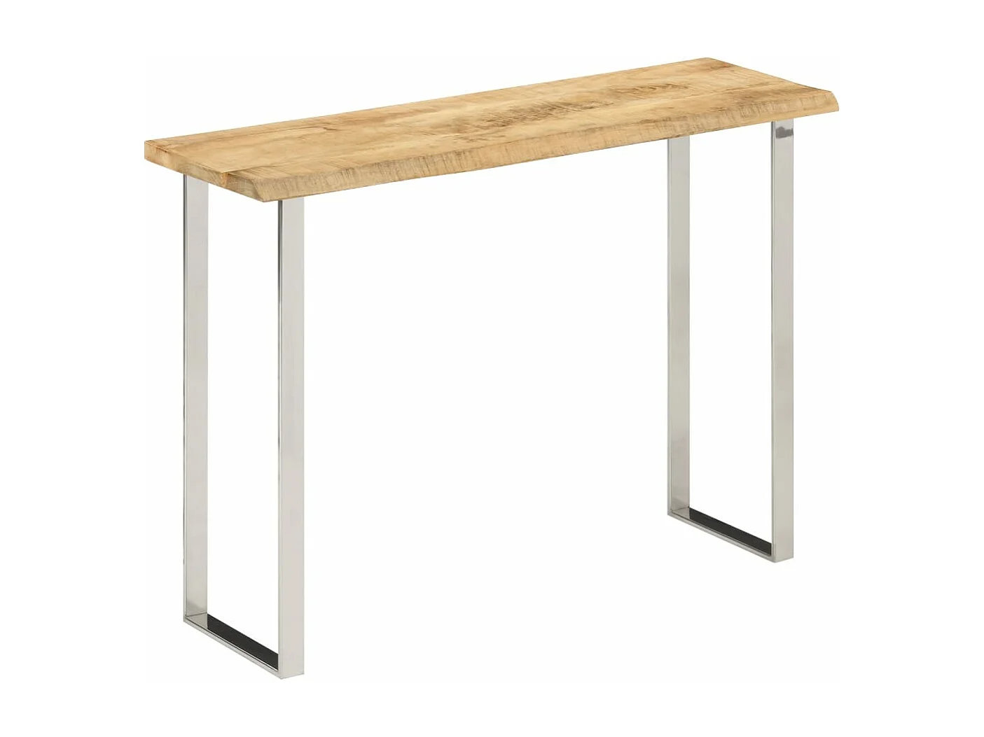 Table console à live edge 105x33x76 cm bois de manguier massif