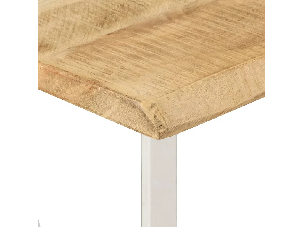 Konsolentisch mit Baumkante 105x33x76 cm Massivholz Mango