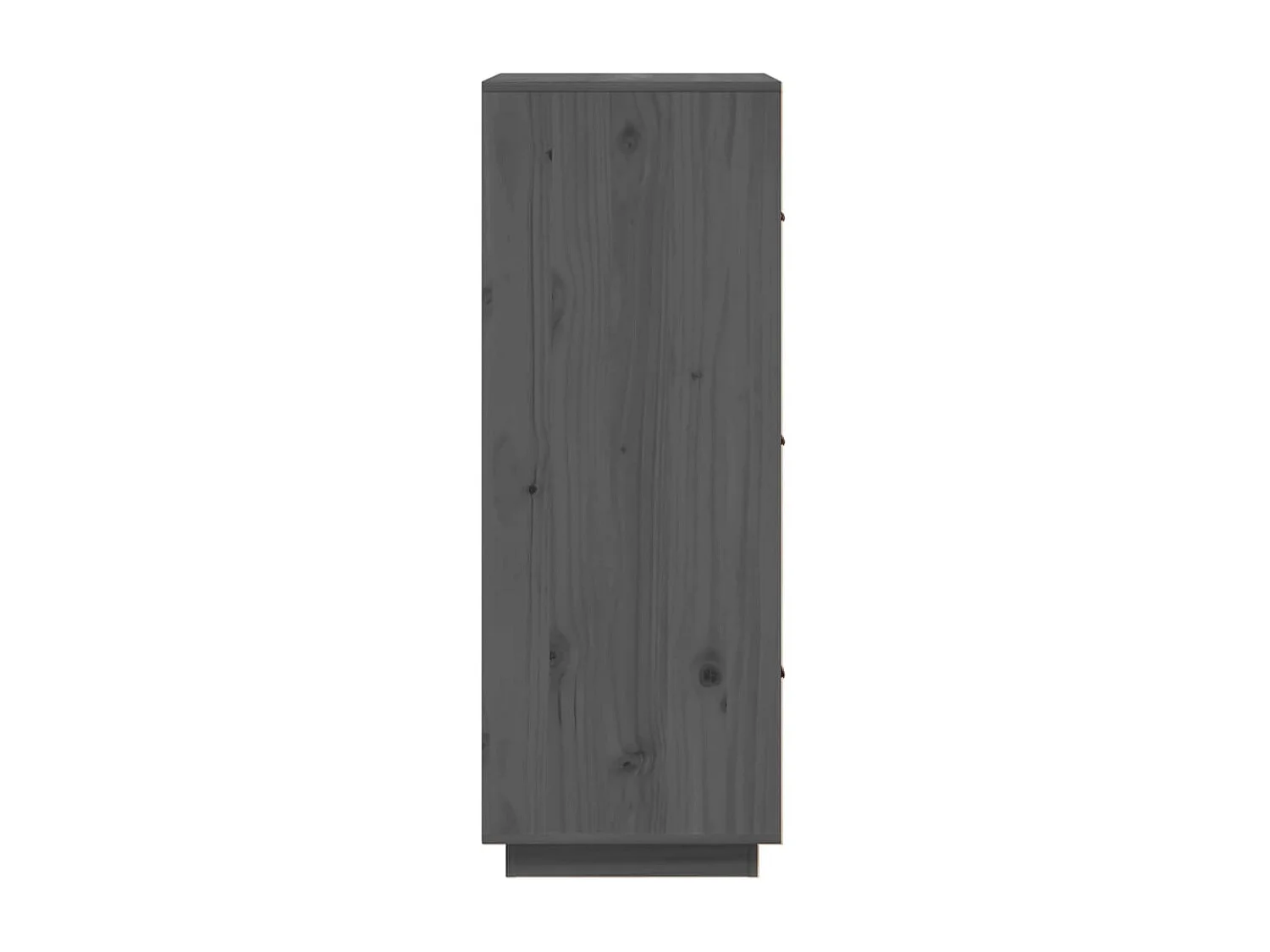 Buffet haut Gris 34x40x108,5 cm Bois massif de pin