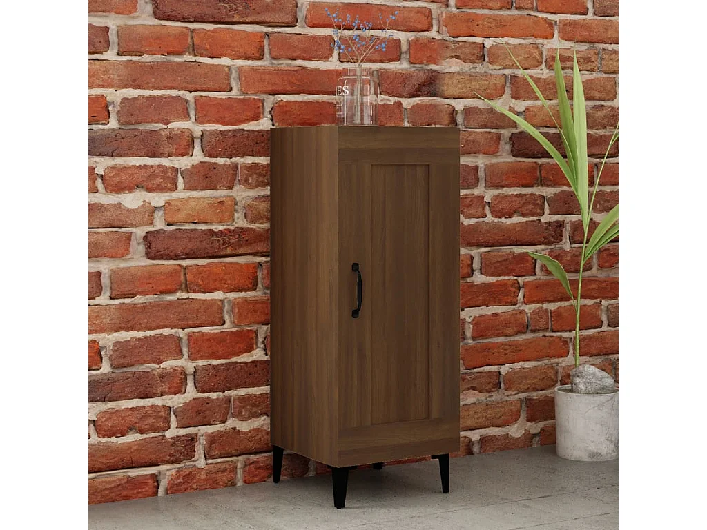 Aparador 34,5x34x90 cm derivados de madeira carvalho castanho