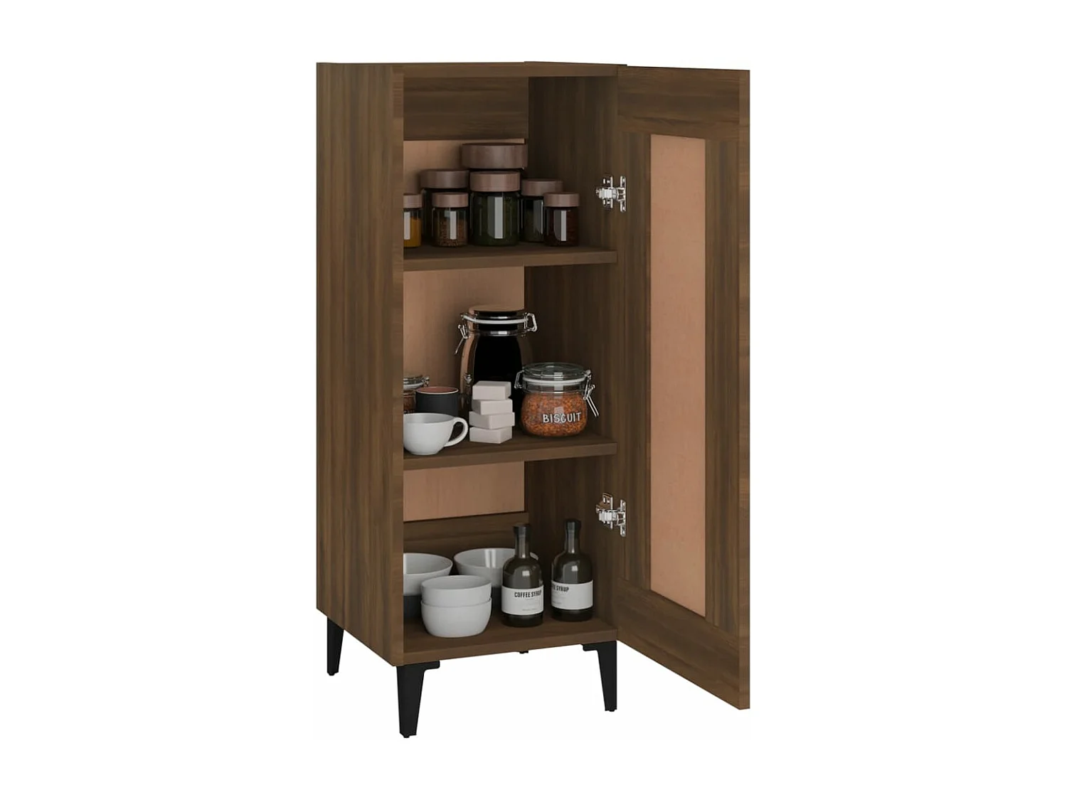 Aparador 34,5x34x90 cm derivados de madeira carvalho castanho