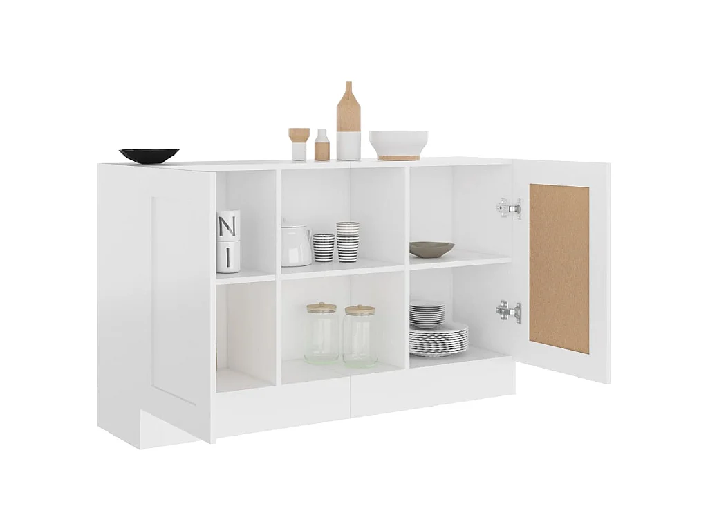Buffet Blanc 120x30,5x70 cm Bois d'ingénierie