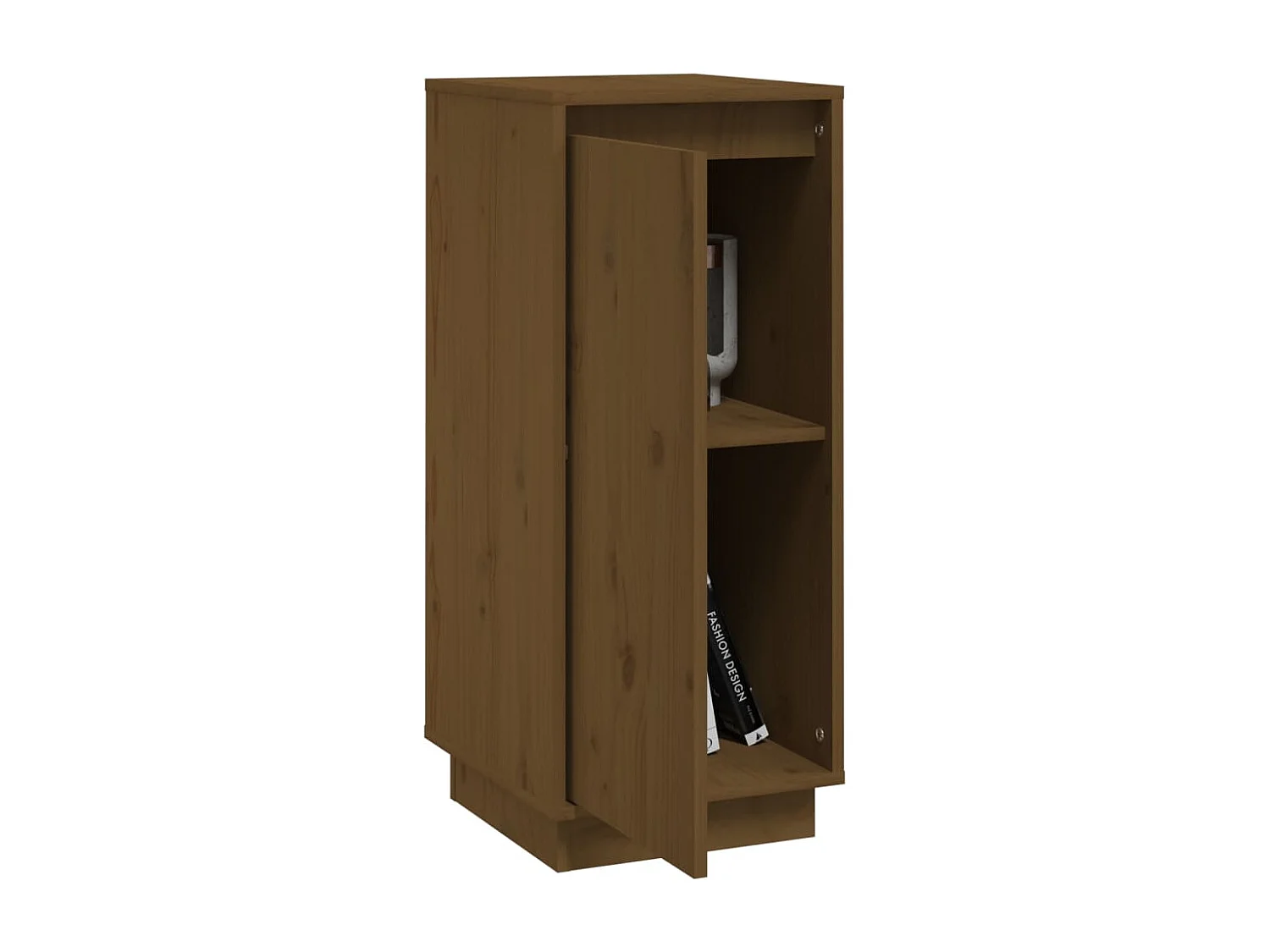 Buffets 2 pcs Marron miel 31,5x34x75 cm Bois massif de pin