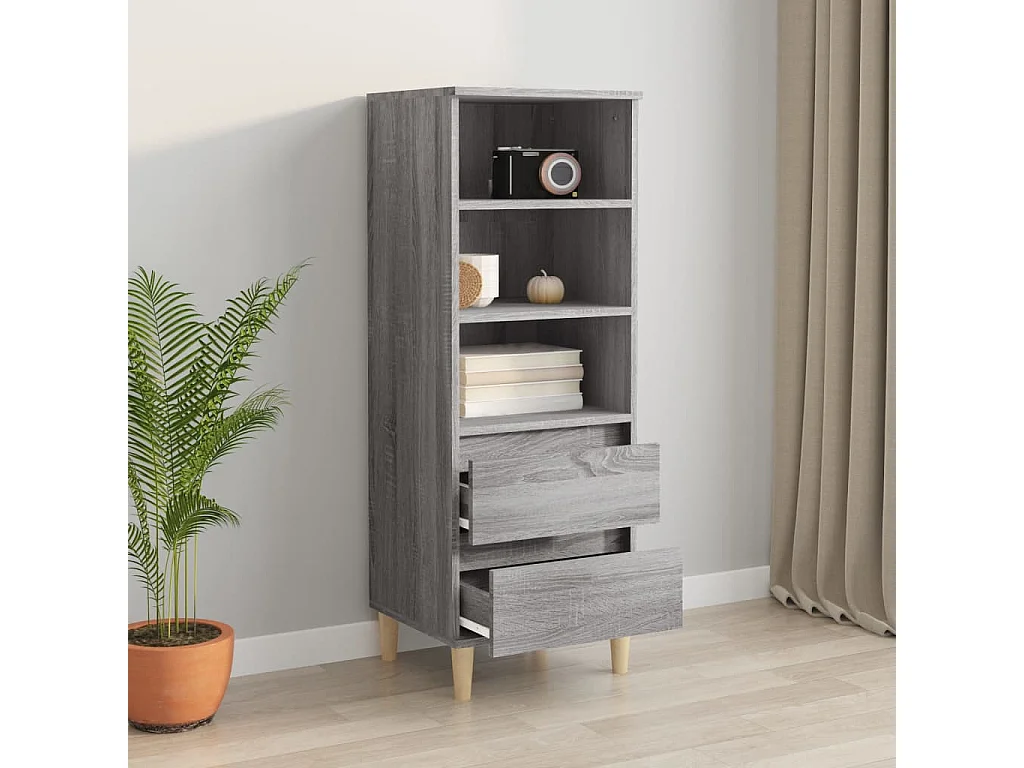 Buffet haut Sonoma gris 40x36x110 cm Bois d'ingénierie