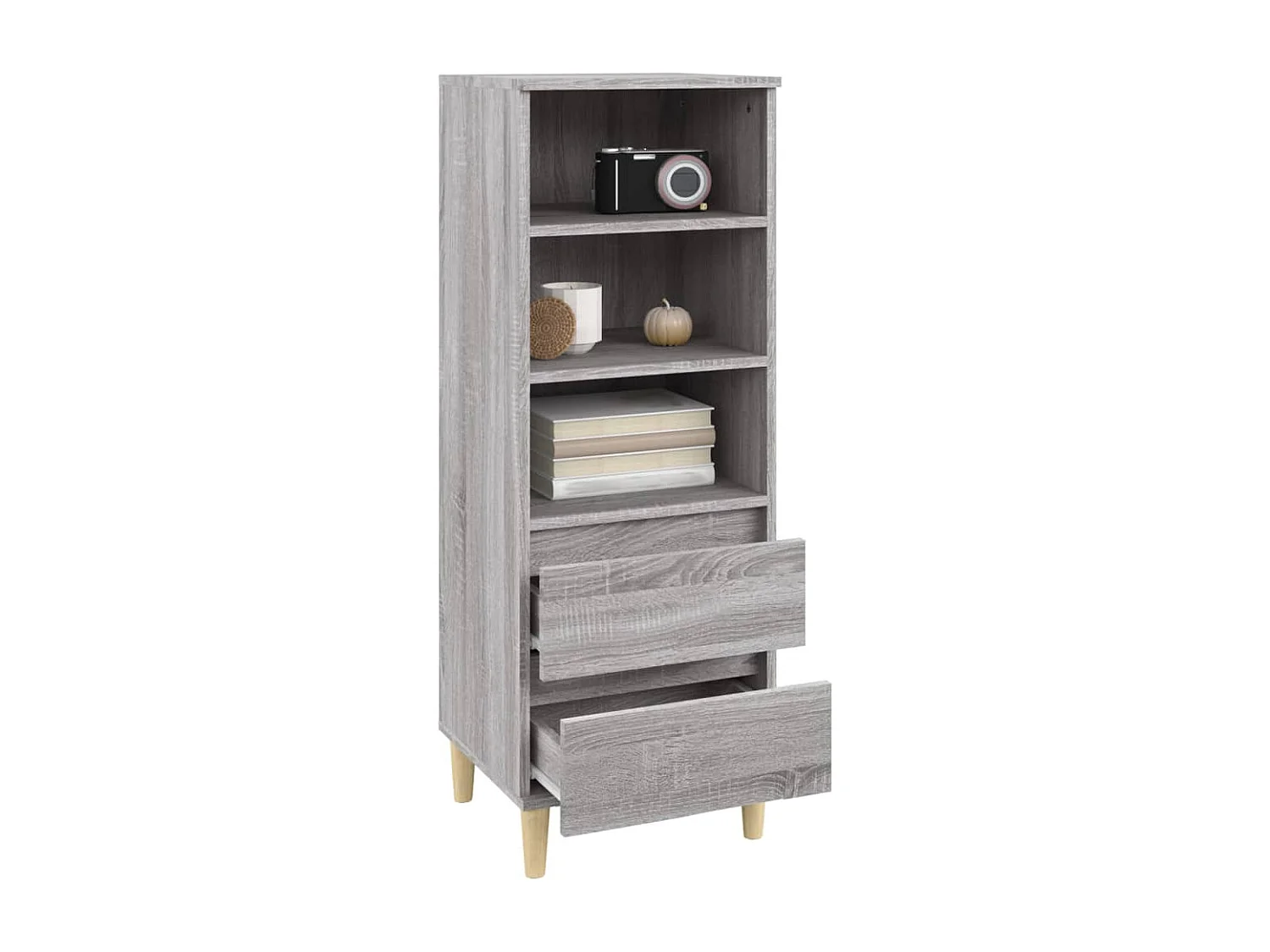Buffet haut Sonoma gris 40x36x110 cm Bois d'ingénierie