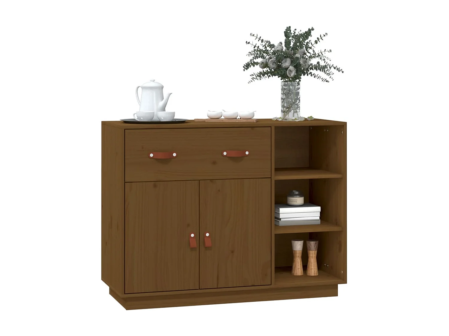 Buffet Marron miel 98,5x40x75 cm Bois massif de pin