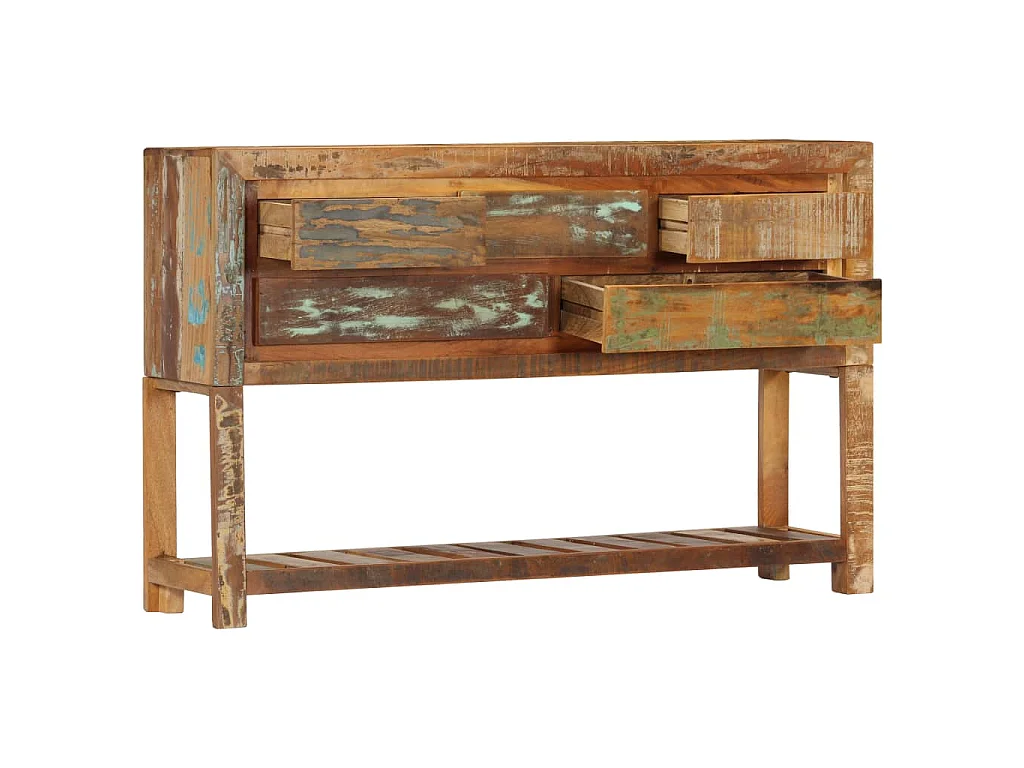 Buffet 120x30x75 cm Bois de récupération solide
