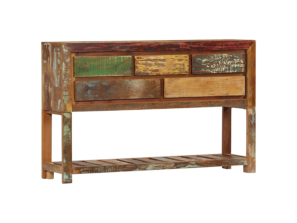 Buffet 120x30x75 cm Bois de récupération solide