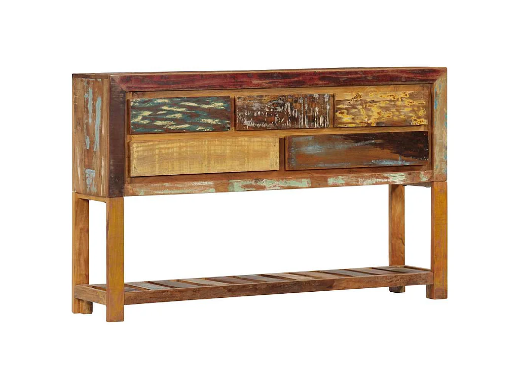 Buffet 120x30x75 cm Bois de récupération solide
