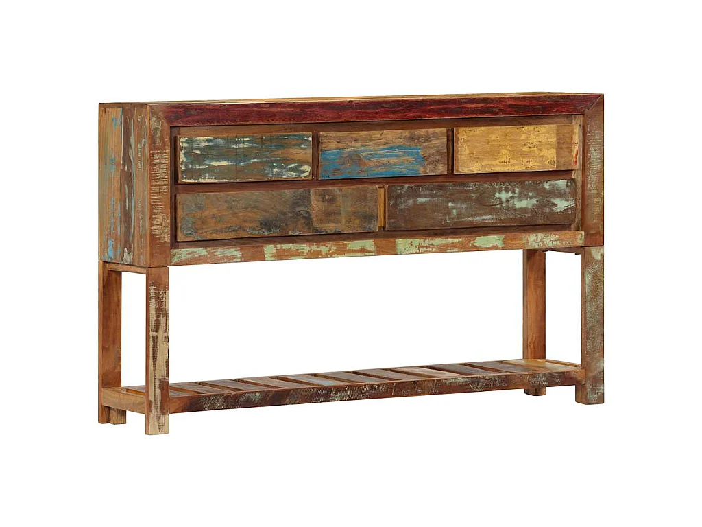 Buffet 120x30x75 cm Bois de récupération solide