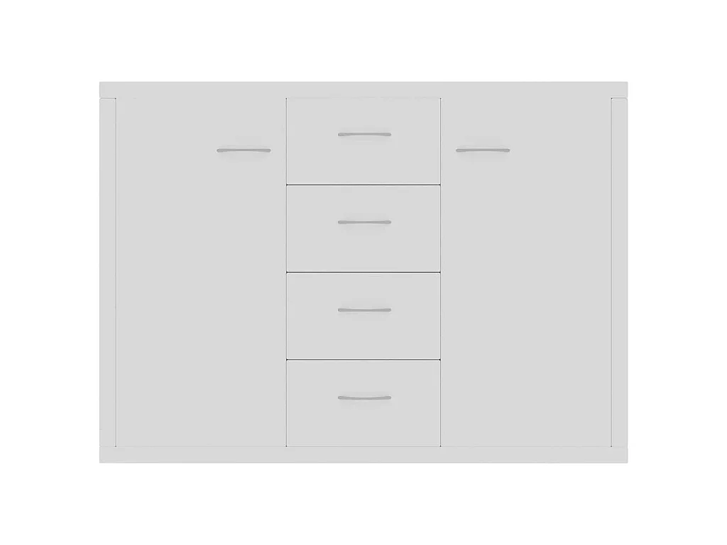 Buffet Blanc 88x30x65 cm Bois d'ingénierie