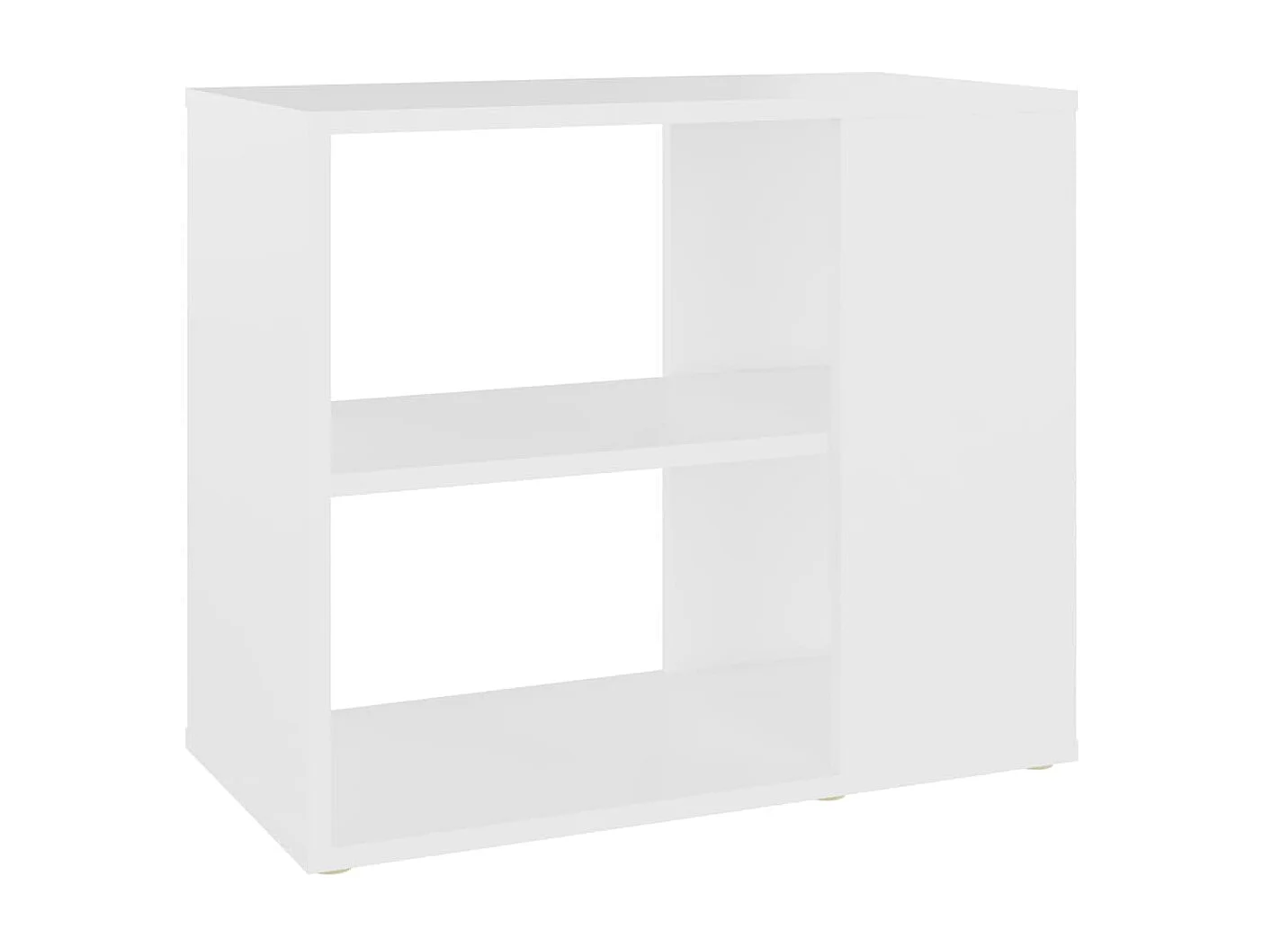 Bijzetkast 60x30x50 cm bewerkt hout wit