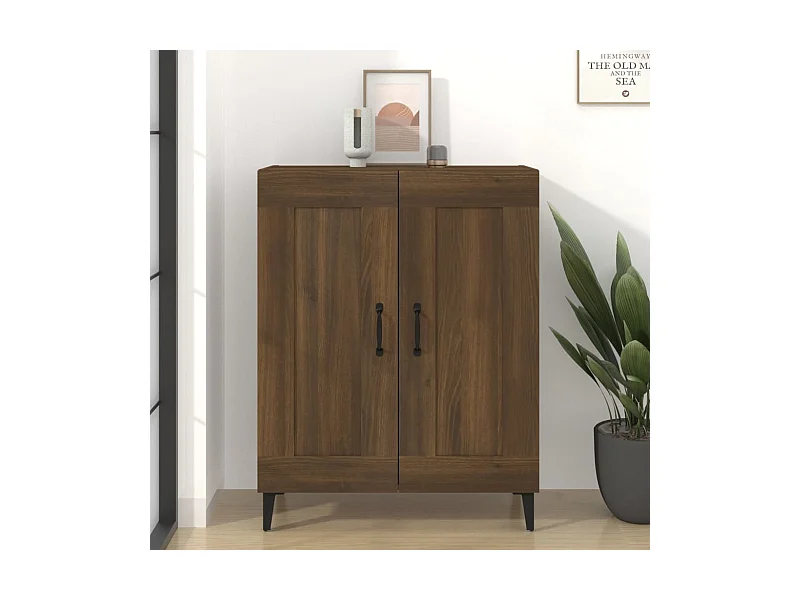 Sideboard Braun Eichen-Optik 69,5x34x90 cm Holzwerkstoff