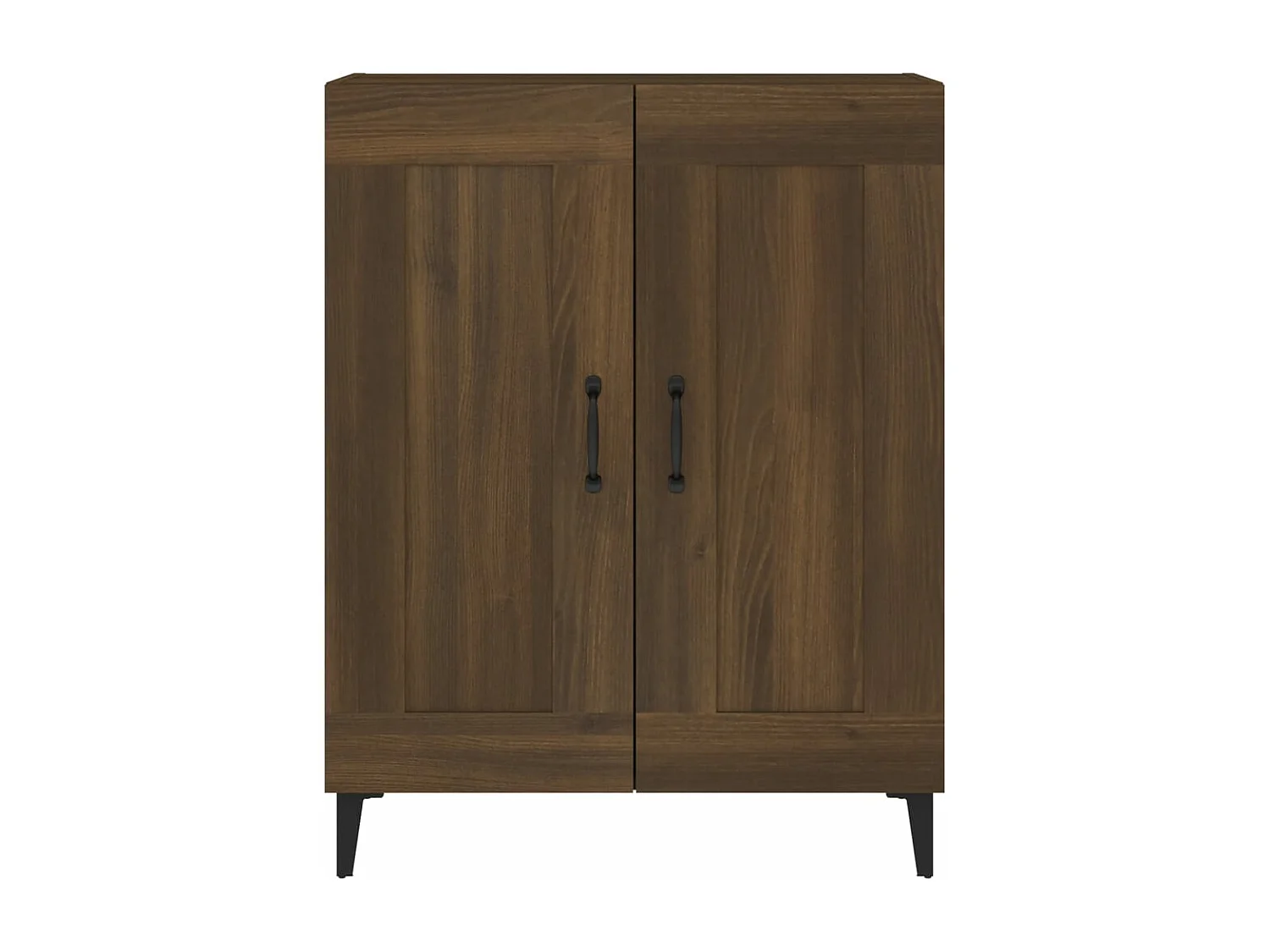 Buffet chêne marron 69,5x34x90 cm bois d'ingénierie