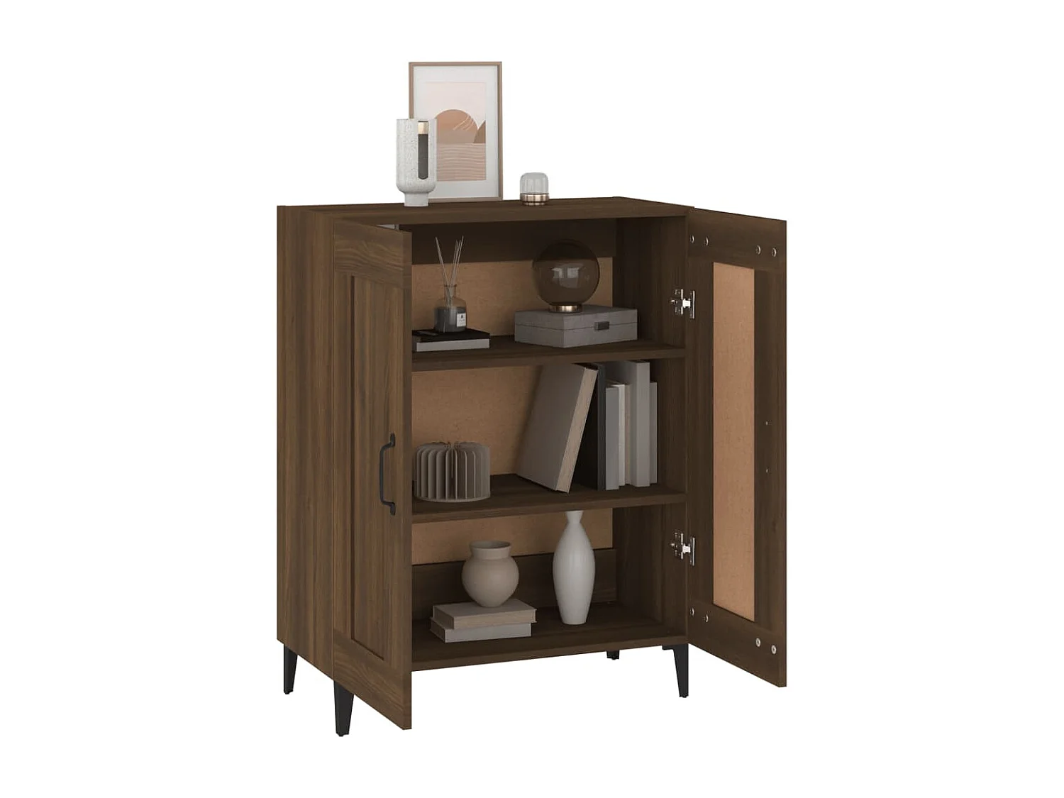 Sideboard Braun Eichen-Optik 69,5x34x90 cm Holzwerkstoff