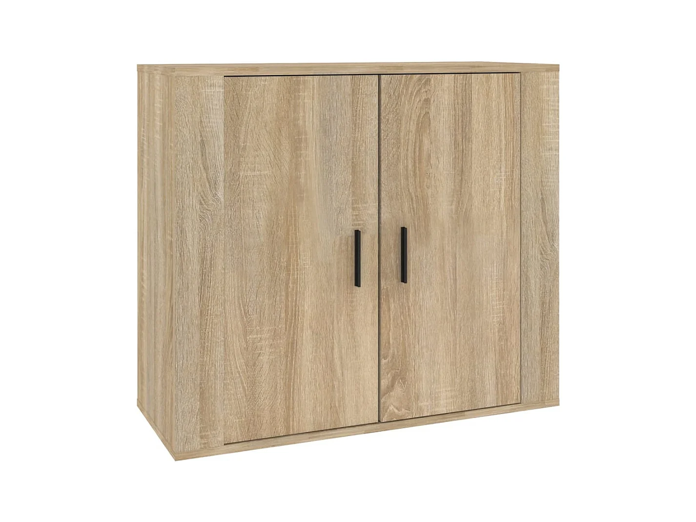 Dressoir 80x33x70 cm bewerkt hout sonoma eikenkleurig