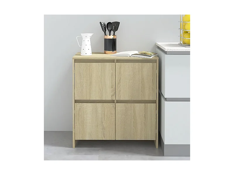 Buffet Chêne sonoma 70x41x75 cm Bois d'ingénierie