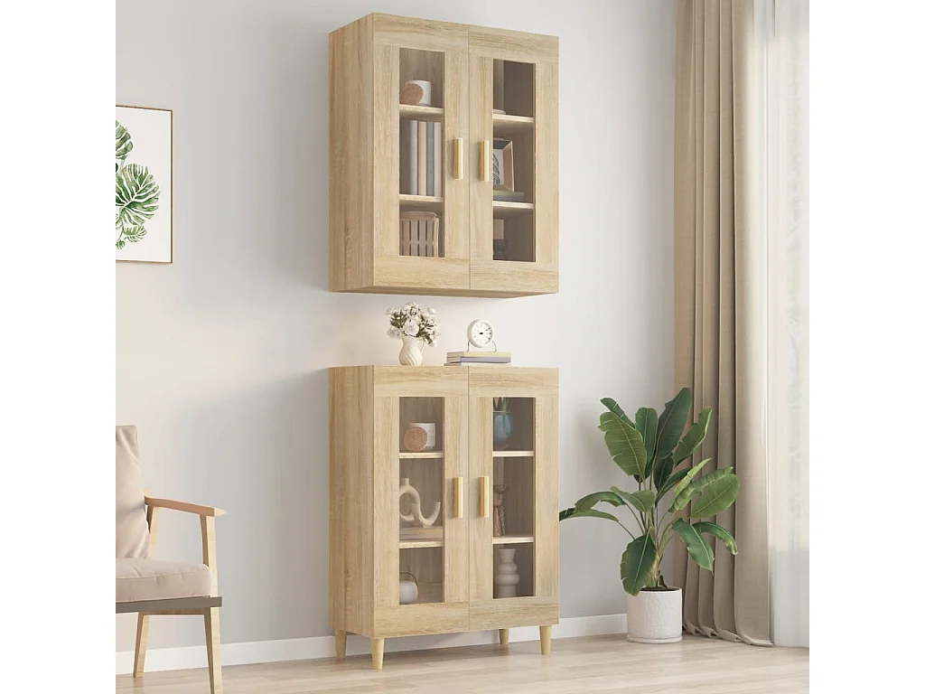 Armoire murale suspendue Chêne sonoma 69,5x34x90 cm