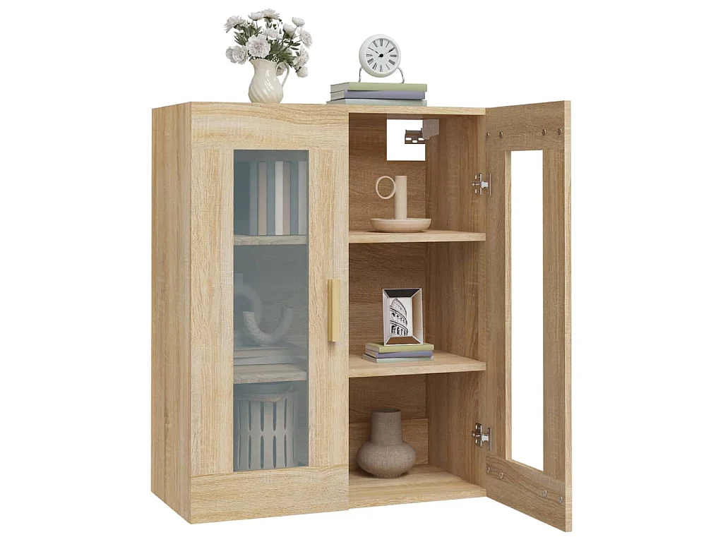 Armoire murale suspendue Chêne sonoma 69,5x34x90 cm