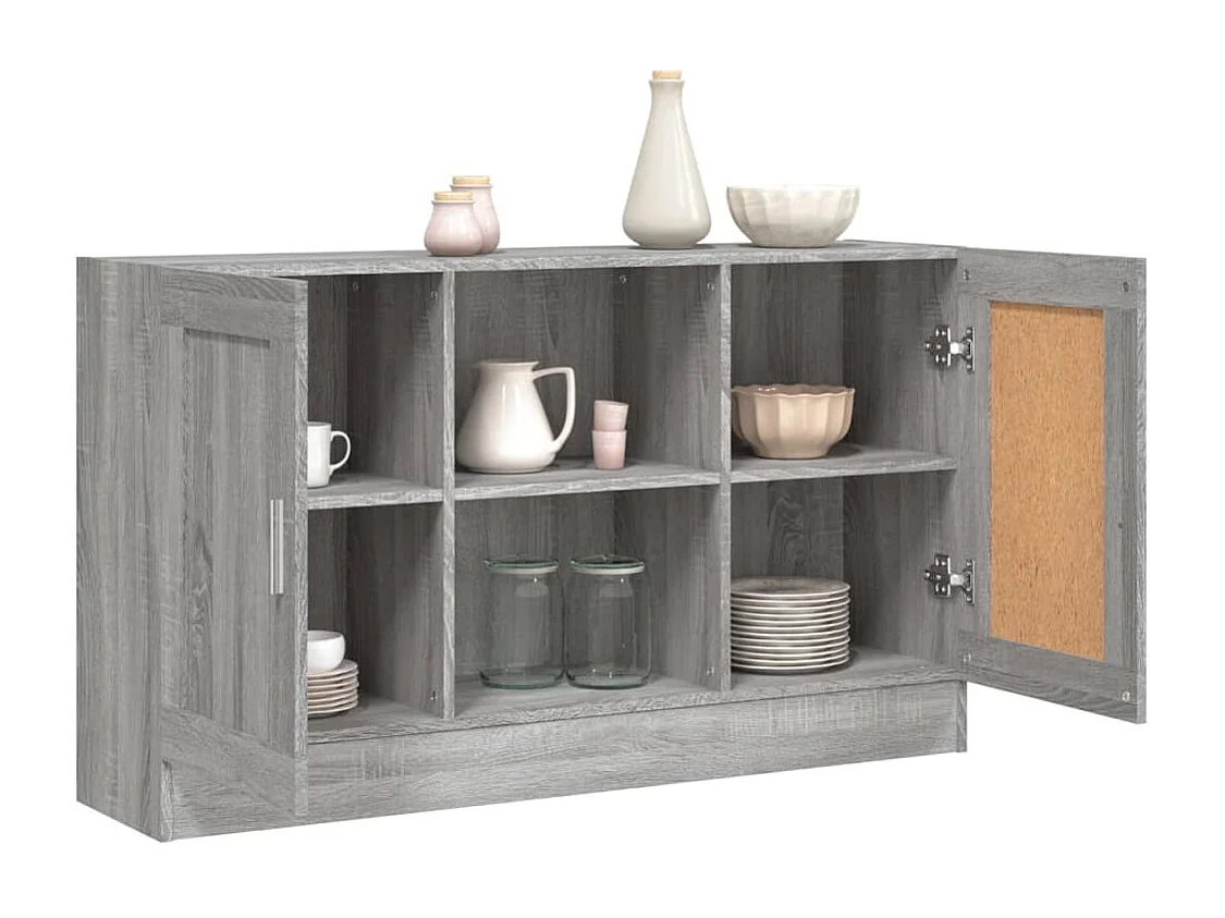 Buffet Sonoma gris 120x30,5x70 cm Bois d'ingénierie
