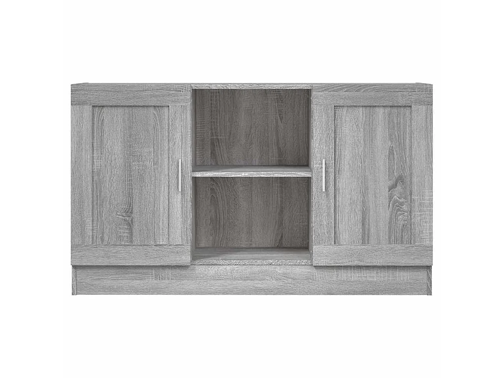 Aparador de madera contrachapada gris Sonoma 120x30,5x70 cm