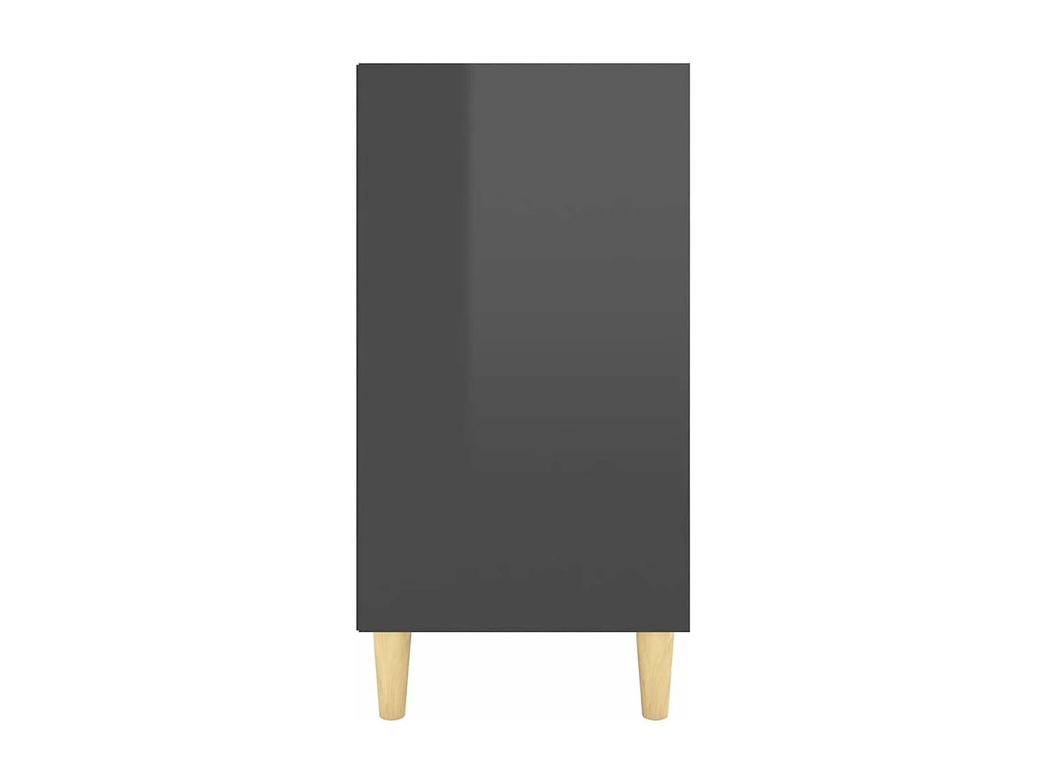 Buffet Gris brillant 103,5x35x70 cm bois d'ingénierie