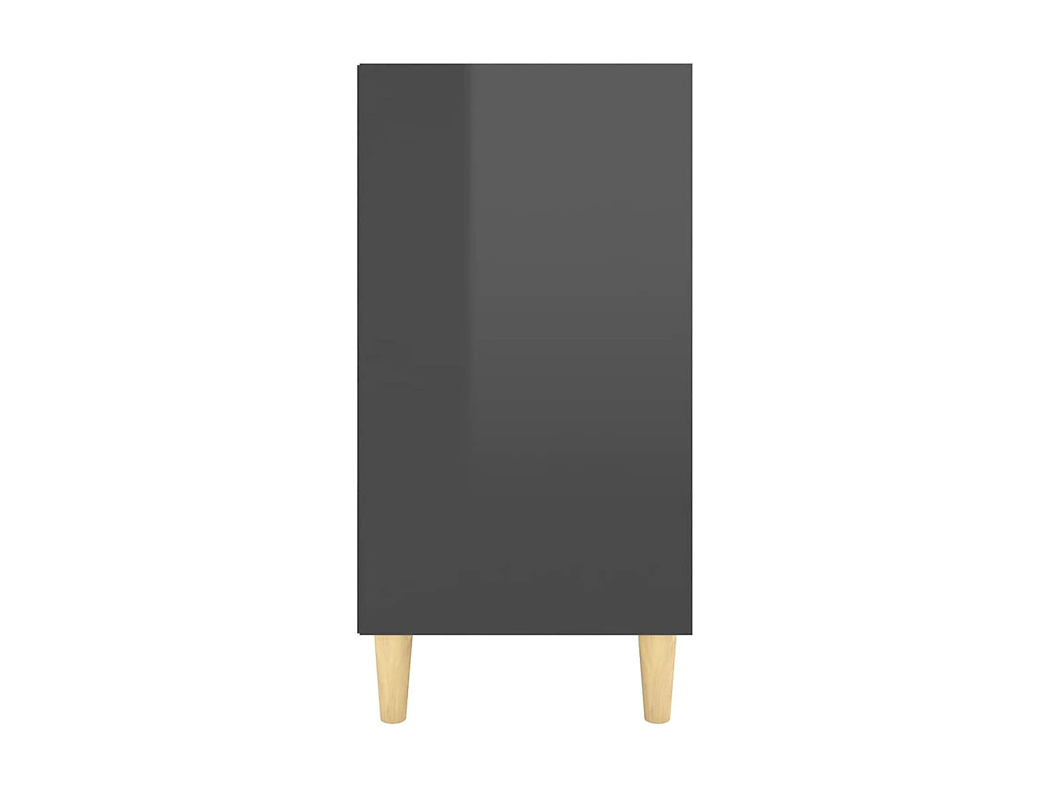Buffet Gris brillant 103,5x35x70 cm bois d'ingénierie