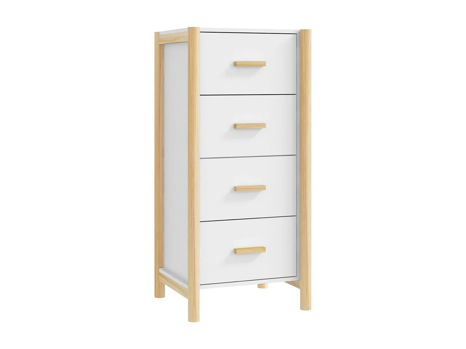 Highboard Weiß 42x38x90 cm Holzwerkstoff
