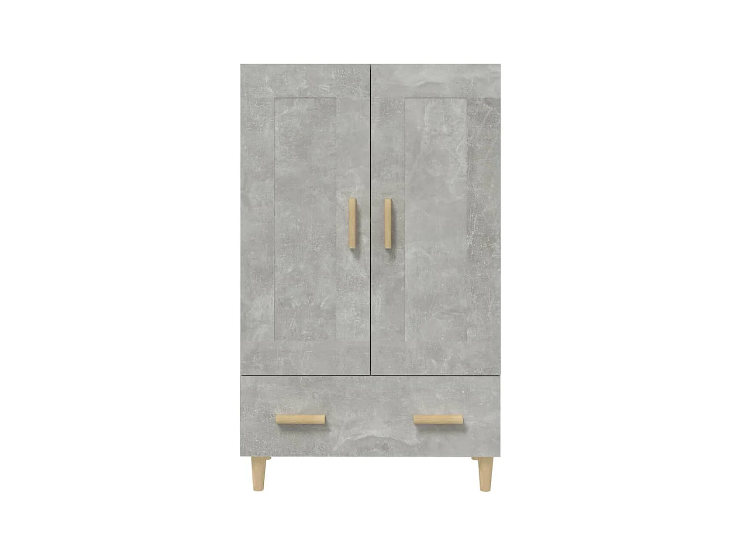Buffet haut Gris béton 70x31x115 cm Bois d'ingénierie