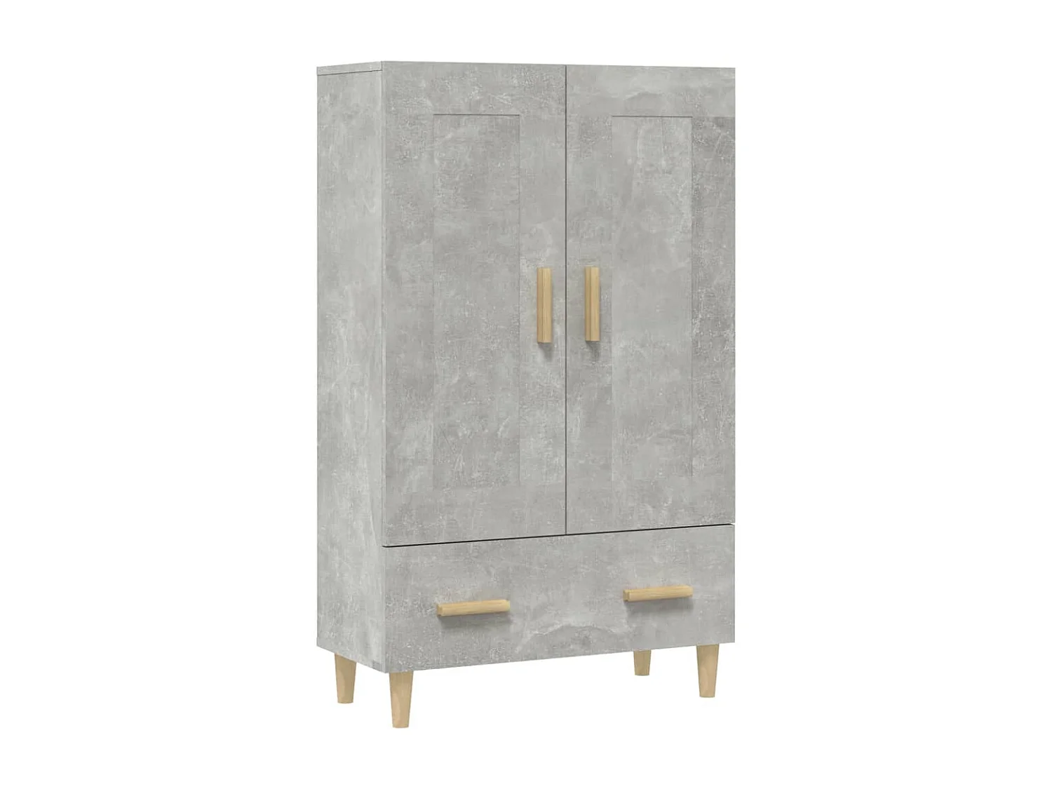 Buffet haut Gris béton 70x31x115 cm Bois d'ingénierie
