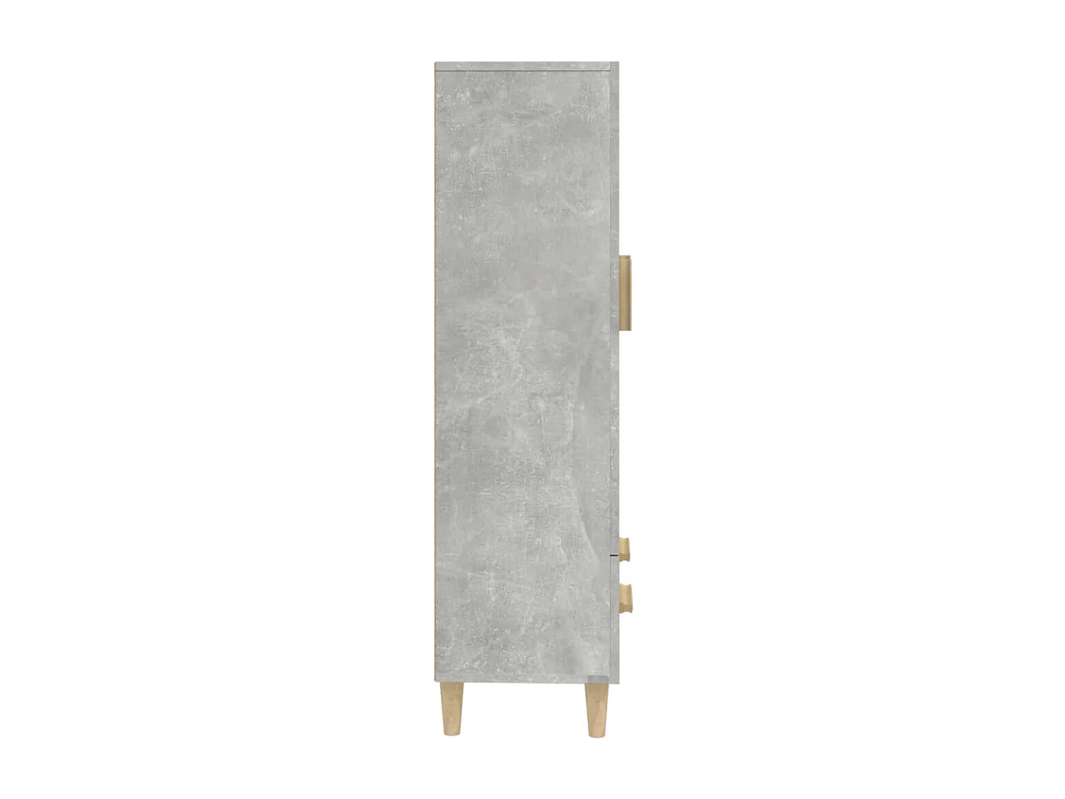 Buffet haut Gris béton 70x31x115 cm Bois d'ingénierie