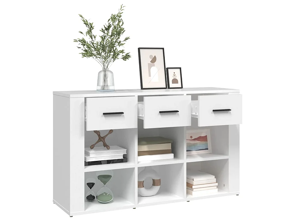 Sideboard Weiß 100x30x59,5 cm Holzwerkstoff