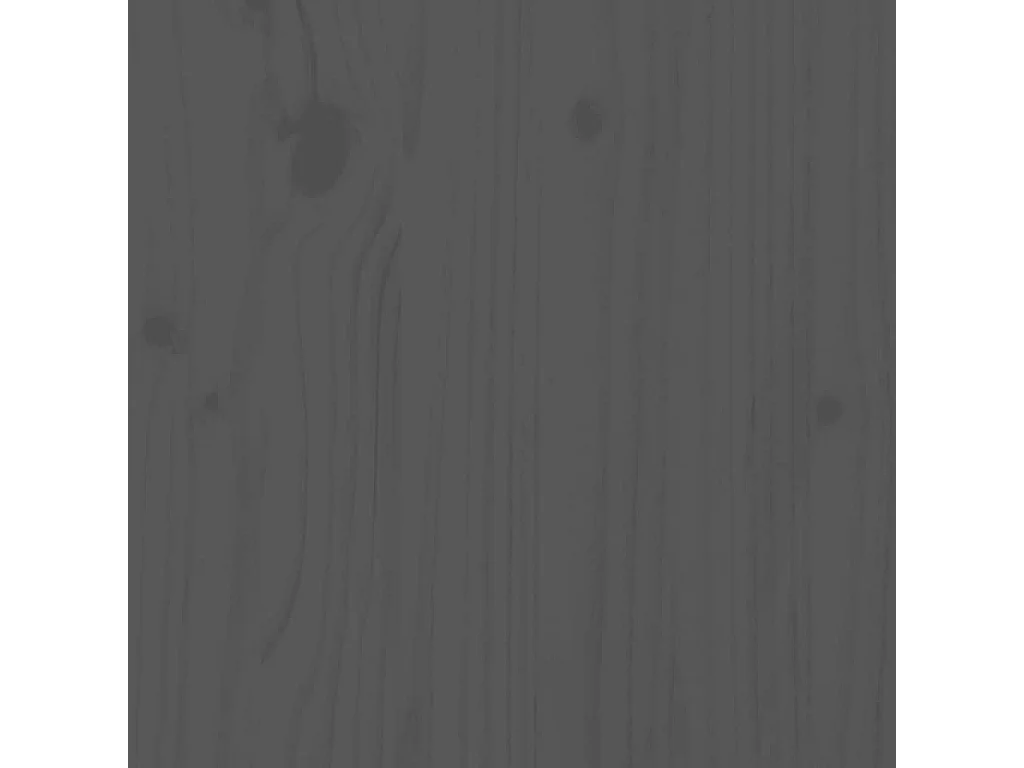 Buffet haut Gris 67x40x108,5 cm Bois massif de pin