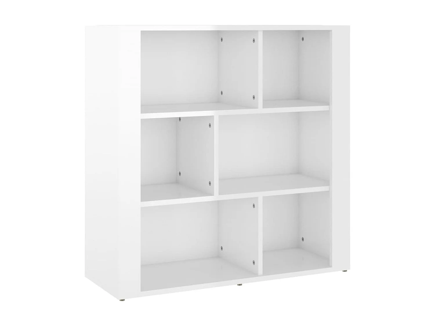 Buffet Blanc brillant 80x30x80 cm Bois d'ingénierie