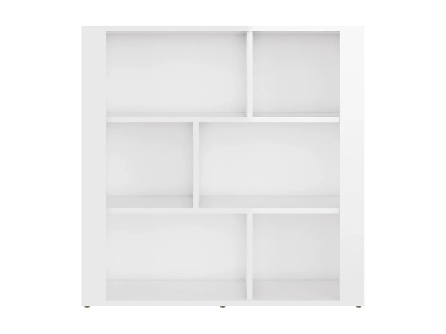 Buffet Blanc brillant 80x30x80 cm Bois d'ingénierie