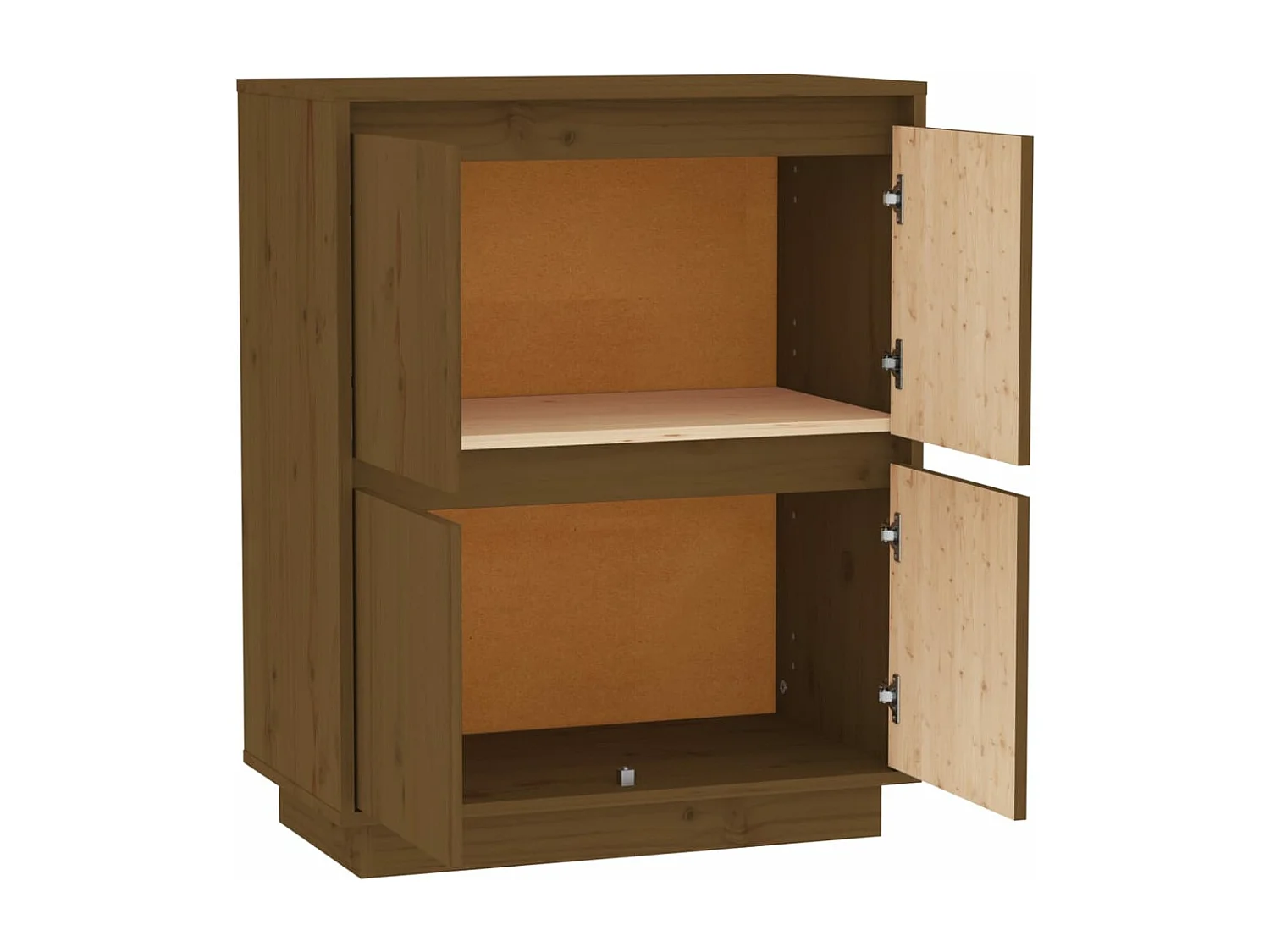 Buffet Marron miel 60x34x75 cm Bois massif de pin